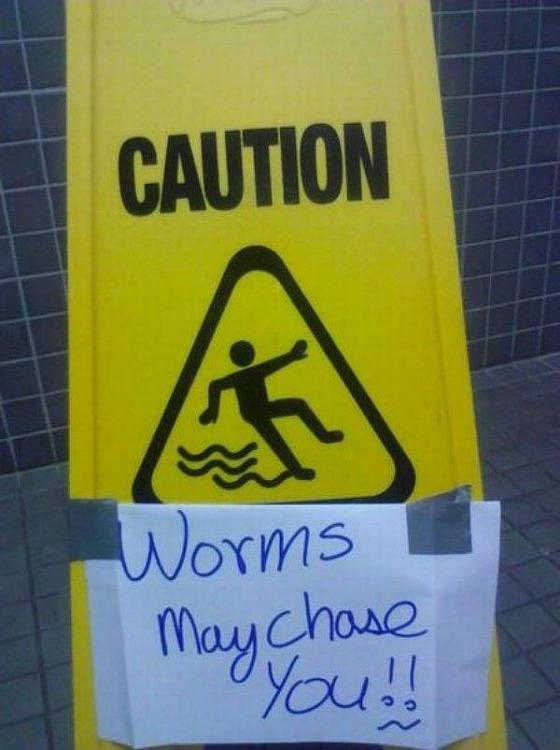 Funny and Geeky Cool Pics [2]-worms_caution.jpg