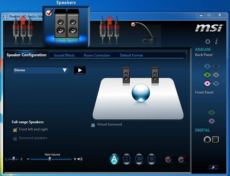 Pics of the new Realtek HD Audio Manager / MSI Windows 10 Forums